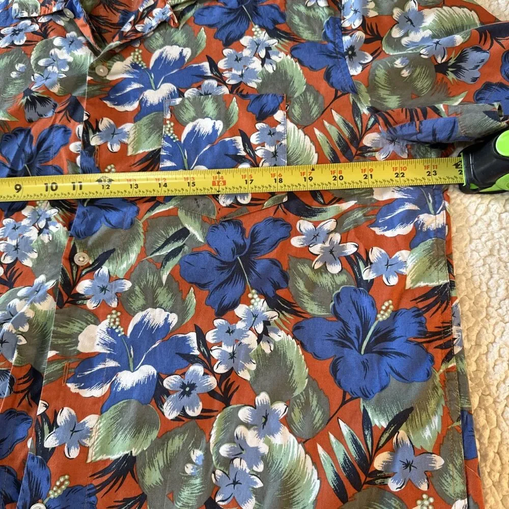 Lot Of 3 J. Crew Flex Cotton Button Shirt Mens Large floral Nice Patterns